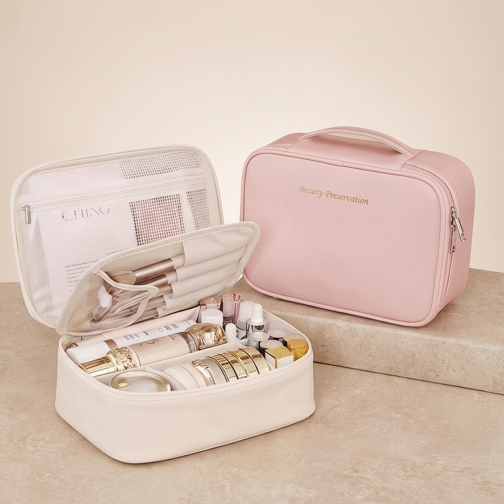LUMORA™ – Trousse de maquillage détachable grande capacité